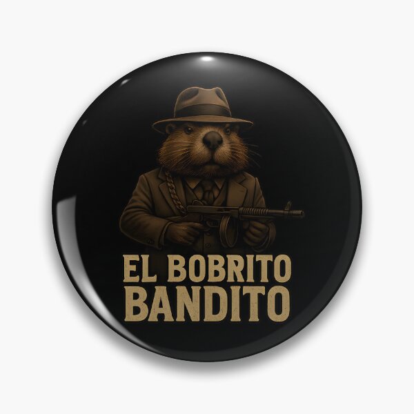 Item preview, El Bobrito Bandito Noir Illustration designed and sold by MysticArtisan.