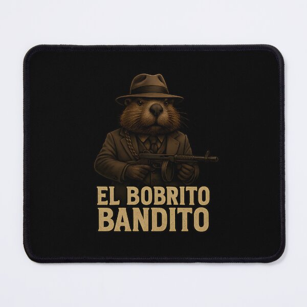 Item preview, El Bobrito Bandito Noir Illustration designed and sold by MysticArtisan.