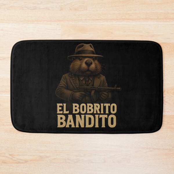 Item preview, El Bobrito Bandito Noir Illustration designed and sold by MysticArtisan.