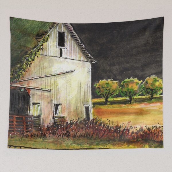 Item preview, Old Barn Facing Stormy Skies designed and sold by Gregg Brown.