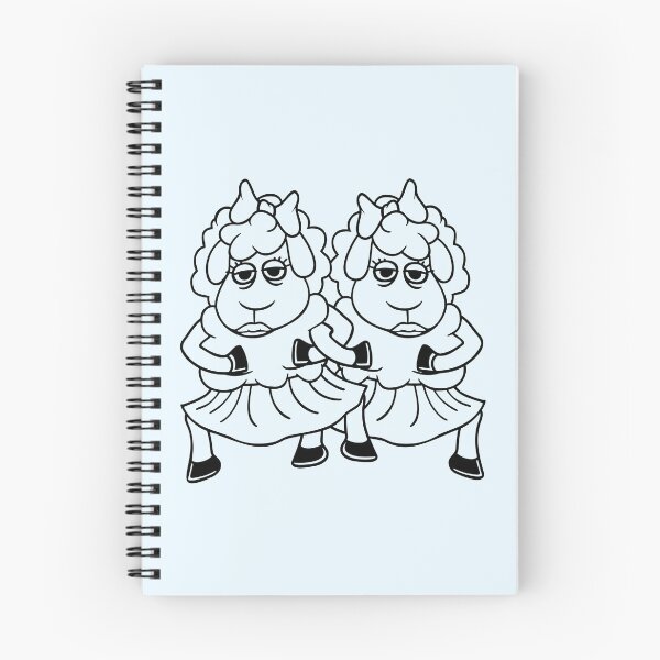 Item preview, 2 Sheep Couple Tired Bored Girlfriends Cool Girls designed and sold by shirt-o-mat.