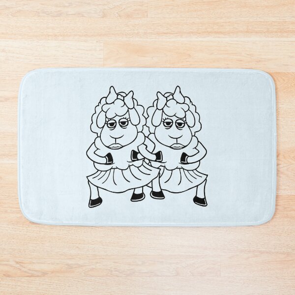 Item preview, 2 Sheep Couple Tired Bored Girlfriends Cool Girls designed and sold by shirt-o-mat.