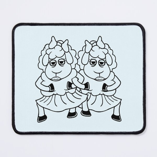 Item preview, 2 Sheep Couple Tired Bored Girlfriends Cool Girls designed and sold by shirt-o-mat.