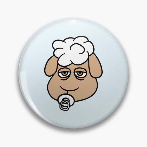 Item preview, Sheep Baby Toddler Face Pacifier Child Head Lamb designed and sold by shirt-o-mat.
