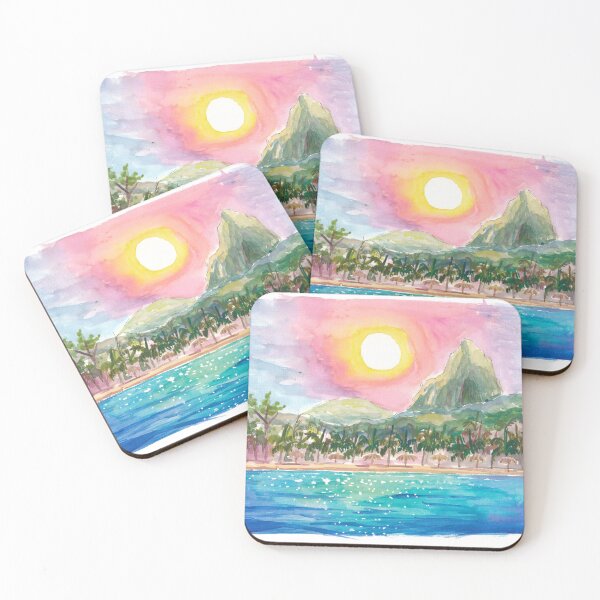 Item preview, Anse Chastanet Beach View With Piton in St Lucia designed and sold by artshop77.