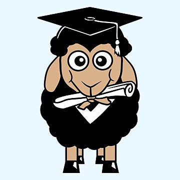 Artwork thumbnail, Sheep High School Certificate College Graduation by shirt-o-mat
