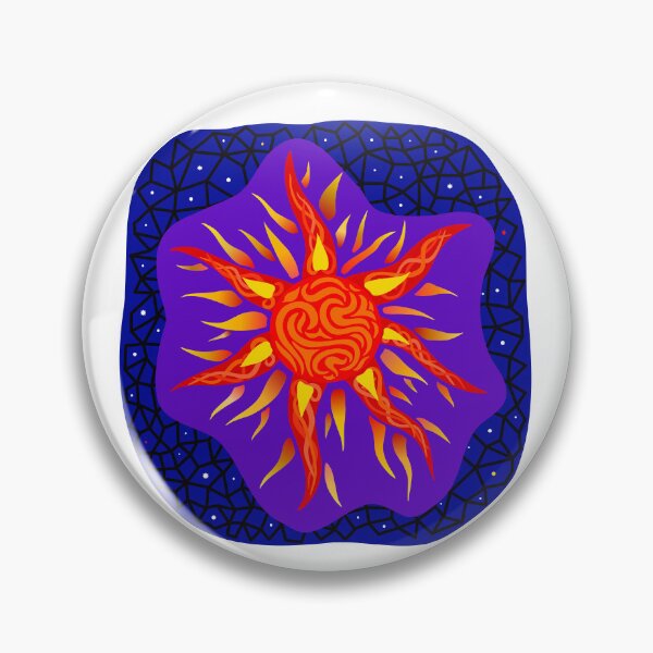 Item preview, Fiery Sun - Original Artwork designed and sold by Really Bad Art.