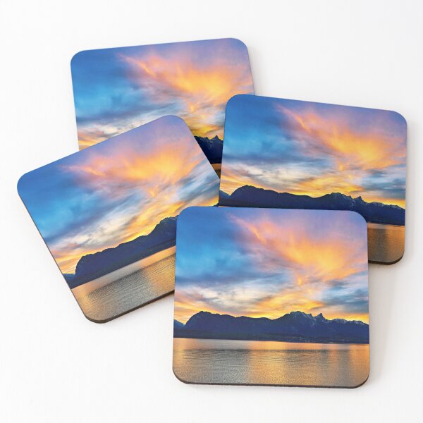 Item preview, Stockhorn range in the evening glow – Alpenglow over the Bernese Oberland designed and sold by beatbieri.ch.