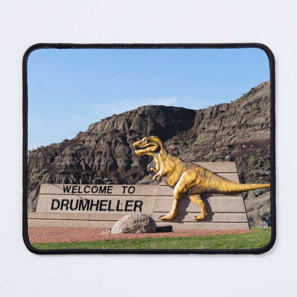 Item preview, Drumheller Welcome Dinosour Sign Badlands Alberta  designed and sold by Kevin Miller Photography.