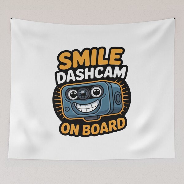 Item preview, Smile Dashcam On Board designed and sold by MonkiFlipp.