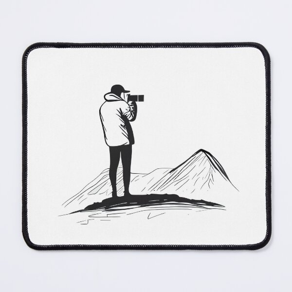 Item preview, Capture the Moment - Minimalist Mountain Photographer designed and sold by ShadowAndSlate.