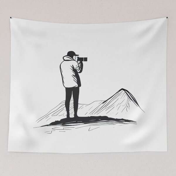 Item preview, Capture the Moment - Minimalist Mountain Photographer designed and sold by ShadowAndSlate.