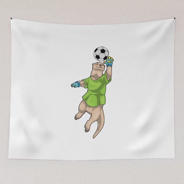 Item preview, Otter Soccer player Soccer designed and sold by Snabdesign84.