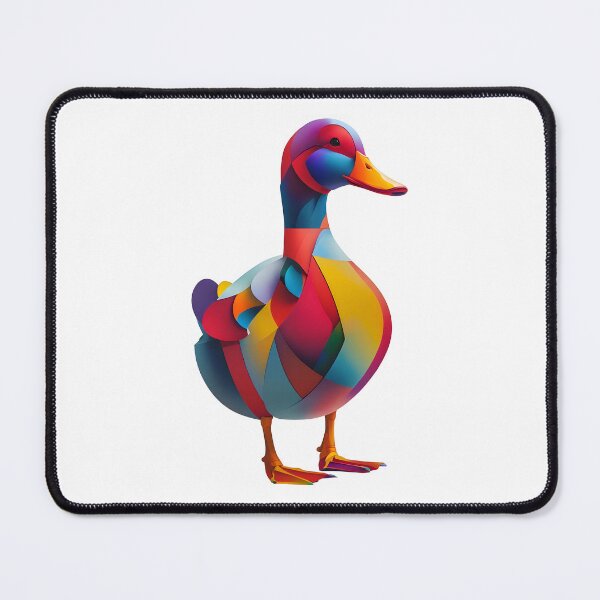Item preview, Abstract Rainbow Duck – Colorful Geometric Animal Art designed and sold by TeeTimeTreasure.