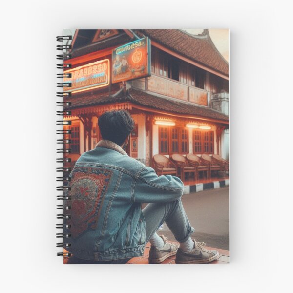 Item preview, Retro 80s Padang Street Style – Stylish Guy in Classic Vintage Look | Urban Fashion Art for Travel & City Lovers designed and sold by knalpot-design.