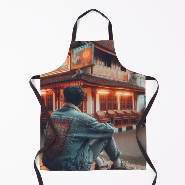 Item preview, Retro 80s Padang Street Style – Stylish Guy in Classic Vintage Look | Urban Fashion Art for Travel & City Lovers designed and sold by knalpot-design.