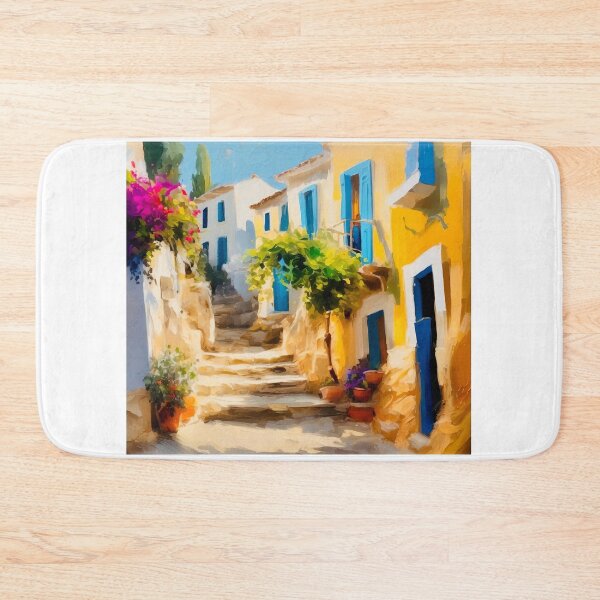Item preview, The village of Fiscardo designed and sold by Island Art Studios.