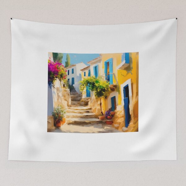 Item preview, The village of Fiscardo designed and sold by Island Art Studios.