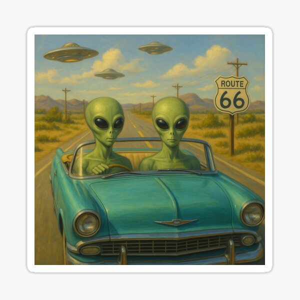 Item preview, Area Route 66 designed and sold by Abducted Treasures.