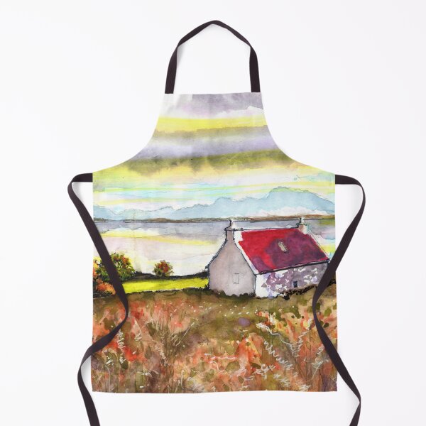 Item preview, Red Roofed Cottage with Ocean View designed and sold by Gregg Brown.