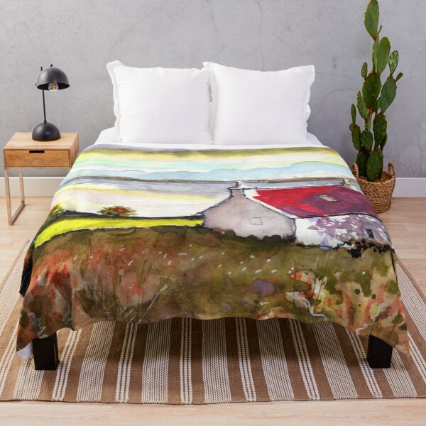 Item preview, Red Roofed Cottage with Ocean View designed and sold by Gregg Brown.