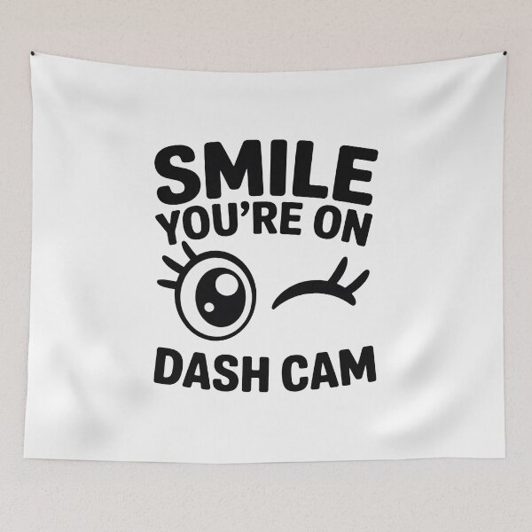 Item preview, Smile Dashcam On Board designed and sold by MonkiFlipp.
