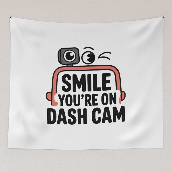 Item preview, Smile Dashcam On Board designed and sold by MonkiFlipp.