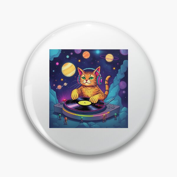 Item preview, Cosmic Cat DJ: Intergalactic Beats designed and sold by DaniArtDesign81.