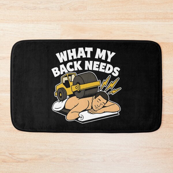 Item preview, Funny Steamroller Back Massage Shirt – What My Back Needs Cartoon Design designed and sold by DrawHandArt.