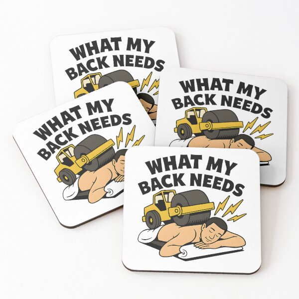 Item preview,  Funny Steamroller Back Massage Shirt – What My Back Needs Cartoon Design designed and sold by DrawHandArt.