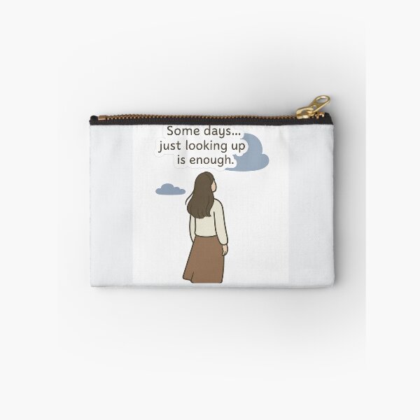 Item preview, Some Days… Just Looking Up Is Enough – Minimal Calm Girl designed and sold by Studiokif.