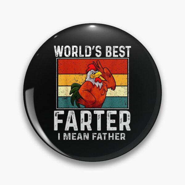 Item preview, Father's Day Retro Dad World's Best Farter I Mean Father - Funny Chiken Dad  designed and sold by kawaiivsglitch.