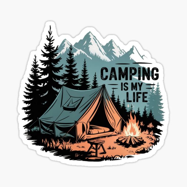 Item preview,  Camping is My Life - Adventure Outdoors  designed and sold by Campology.