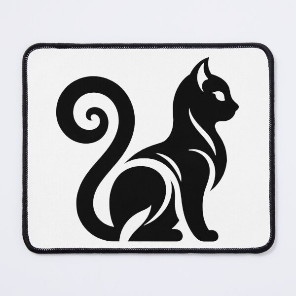 Item preview, Full body of a cat shillhoutte image, Elegant Black Cat Silhouette designed and sold by MagicMaker1984.
