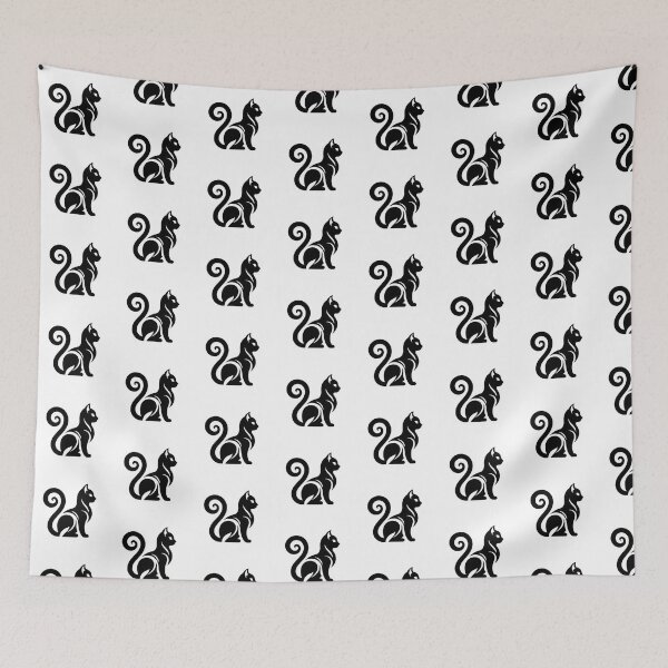Item preview, Full body of a cat shillhoutte image, Elegant Black Cat Silhouette designed and sold by MagicMaker1984.