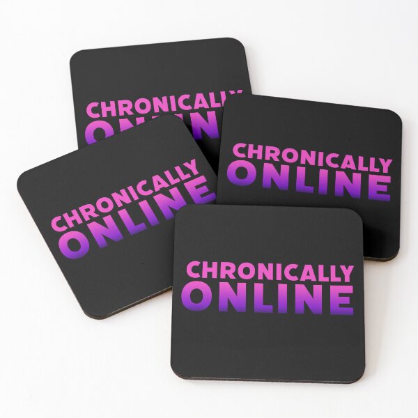 Item preview, Chronically Online in Dark Pink designed and sold by Memes N Lore .