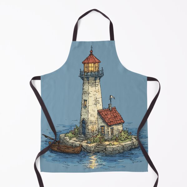 Item preview, Nautical Lighthouse Art | Coastal Decor Illustration designed and sold by Reugba.