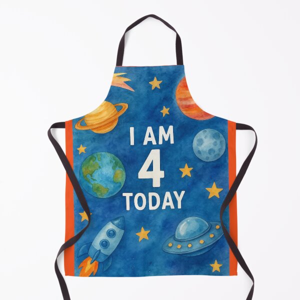 Item preview, Birthday in orbit – Age 4 Happy Birthday designed and sold by Meandmyshop.