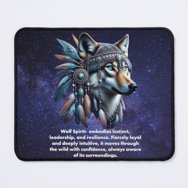 Item preview, Wolf Spirit: Guardian of Instinct and Strength designed and sold by The Digital Compass.