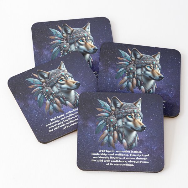 Item preview, Wolf Spirit: Guardian of Instinct and Strength designed and sold by The Digital Compass.