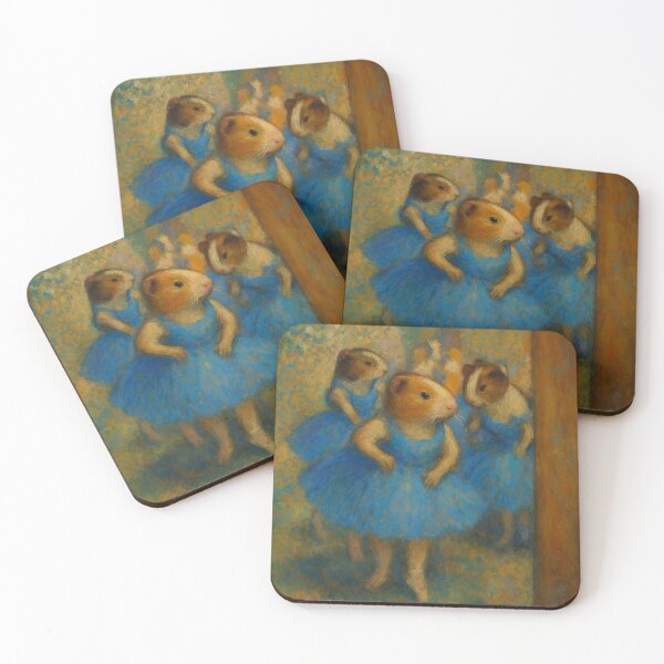 Item preview, Guinea Pig Dancers in Blue (After Degas) designed and sold by gandolfwizard.