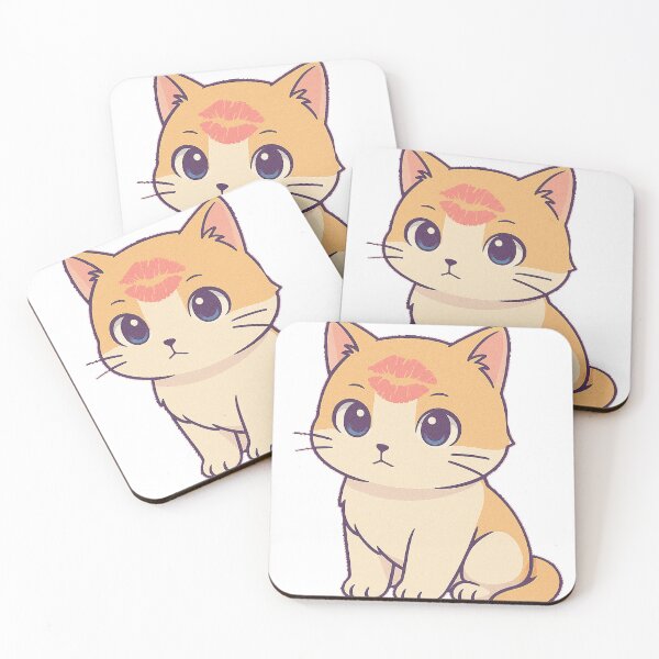 Item preview, Cute cat with forehead kiss designed and sold by vasko676.