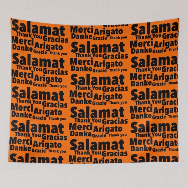 Item preview, Thank You From 6 Countries Print Novelty: Salamat designed and sold by PSST-Design.