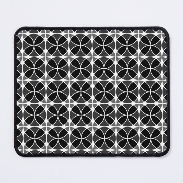 Item preview, Black and White Monochrome Shippo Circles Pattern - Traditional Geometric Design designed and sold by TMBTM.