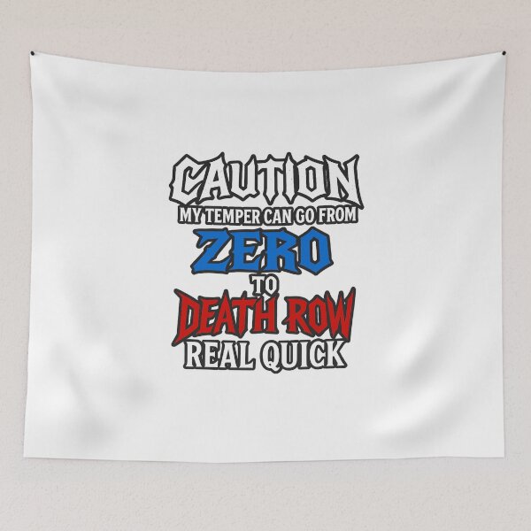 Item preview, Zero to Death Row Temper – heavy metal style designed and sold by MAF_Merch.