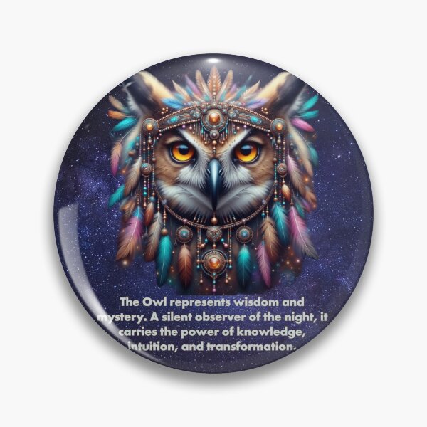 Item preview, Owl Spirit: Wisdom, Mystery, and Intuition designed and sold by The Digital Compass.