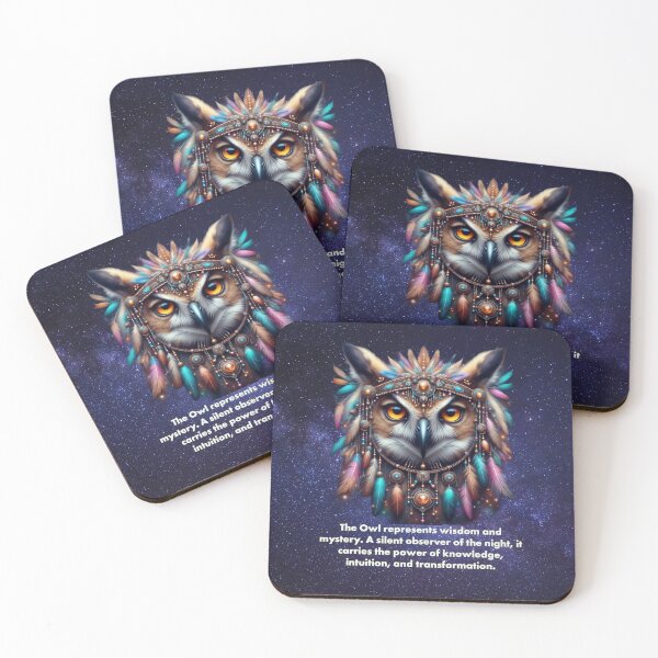 Item preview, Owl Spirit: Wisdom, Mystery, and Intuition designed and sold by The Digital Compass.