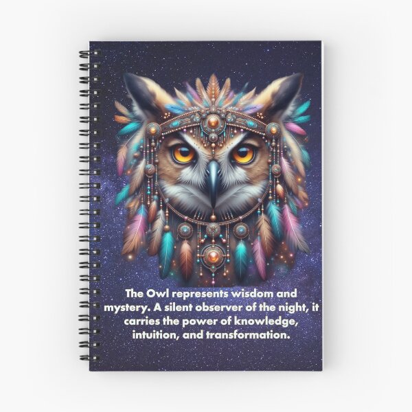 Item preview, Owl Spirit: Wisdom, Mystery, and Intuition designed and sold by The Digital Compass.