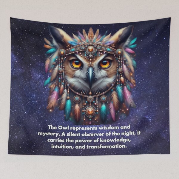 Item preview, Owl Spirit: Wisdom, Mystery, and Intuition designed and sold by The Digital Compass.