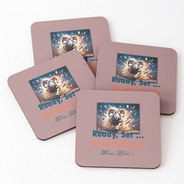 Item preview, Aries On The Run – Ready, Set, Gone! designed and sold by JOUNO.